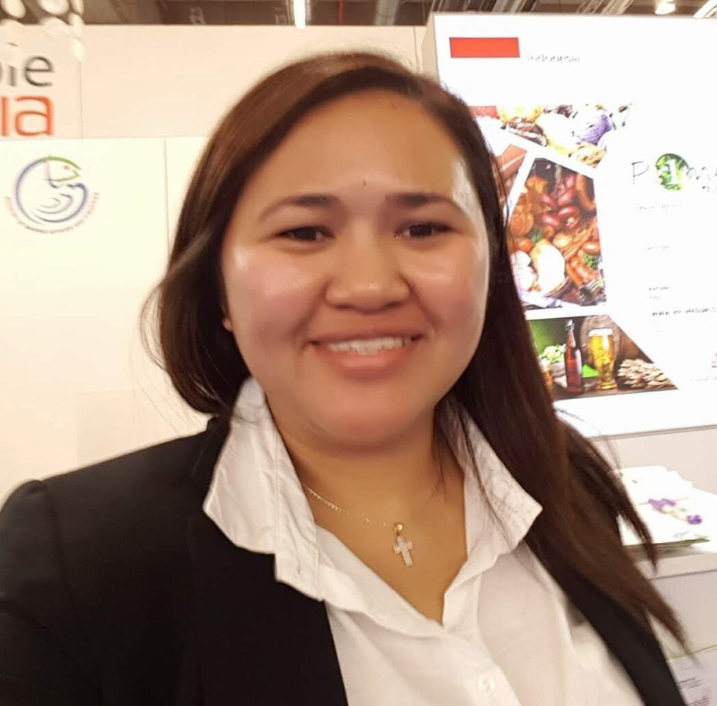 Jo-an Refugio - Hydrocolloid Technical Advisor Portrait of Jo-an Refugio a Hydrocolloid Technical Advisor at the food ingredients trade show in Frankfurt, she is an expert in the field of carrageenan production and application.